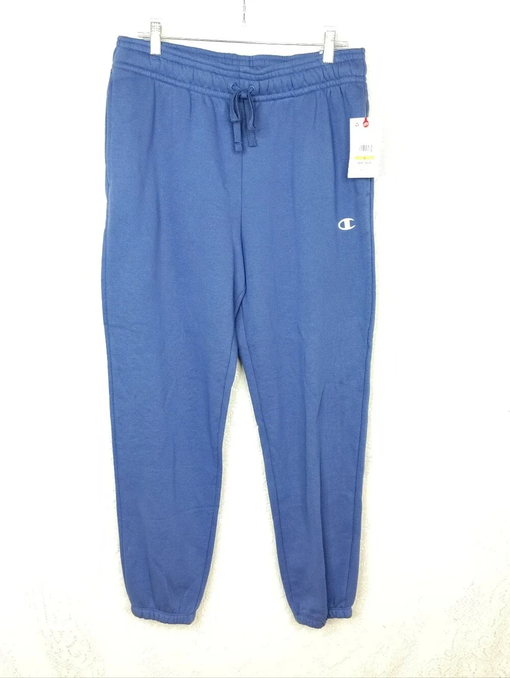 Champion Sweatpants Blue with Pockets and Drawstring Size Large